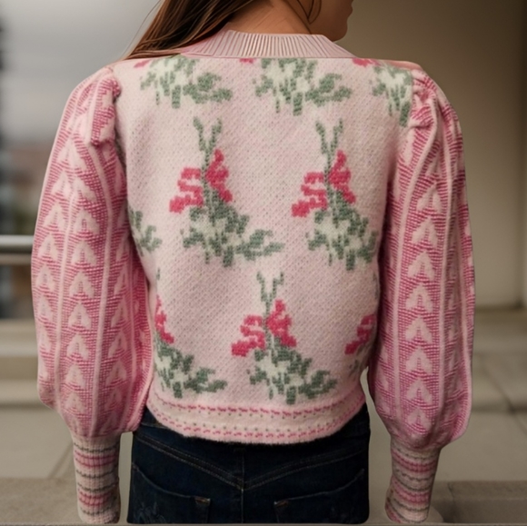 Pink Pullover Sweater Inspired by Loveshackfancy - Picture 6 of 6